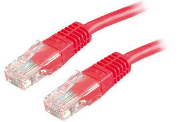 PATCHCORD KAT5E UTP 3M CZERWONY
