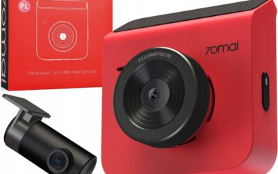Wideorejestrator 70mai A400 Dash Cam + RC09 czerwony
