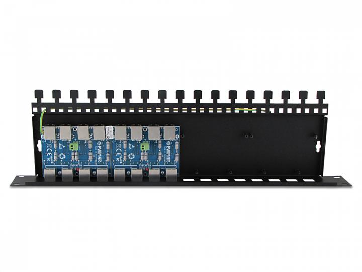 8-kanałowy panel zabezpieczający serii PRO z podwyższoną ochroną przepięciową PTF-58R-PRO/InPoE