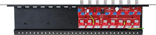 8-kanałowy, separowany konwerter UTP do AHD, HD-CVI, HD-TVI z zabezpieczeniem przeciwprzepięciowym i