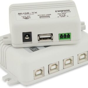 Aktywny przedłużacz myszy USB z separowanym odbiornikiem EWIMAR MUSB-4/1/So v3.2