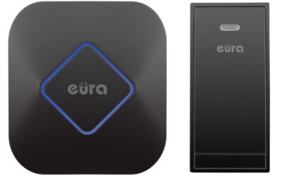 DZWONEK BEZPRZEWODOWY ”EURA” WDP-83H2 ”JAZZ” bezbateryjny CZARNY