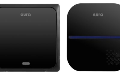 DZWONEK BEZPRZEWODOWY ”EURA” WDP-84H2 ”BLUES” bezbateryjny CZARNY