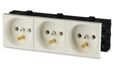Gniazdo 3M elektryczne potrójne