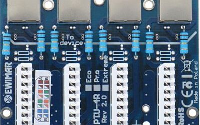 Moduł LAN z zabezpieczeniem przeciwprzepięciowym ECO z ochroną PoE EWIMAR PTU-54-ECO/PoE