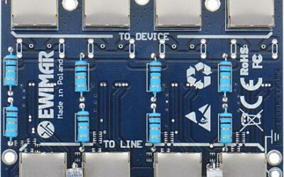 Moduł LAN z zabezpieczeniem przeciwprzepięciowym EXT z ochroną PoE EWIMAR PTF-54-EXT/PoE