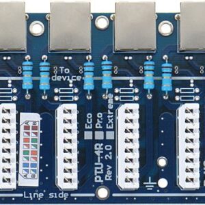 Moduł LAN z zabezpieczeniem przeciwprzepięciowym PRO z ochroną PoE EWIMAR PTU-54-PRO/PoE