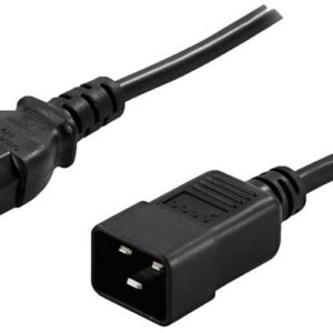 PRZEDŁUŻACZ KABLA ZASILAJĄCEGO IEC 320 C13 / C20 1,8M Lanberg