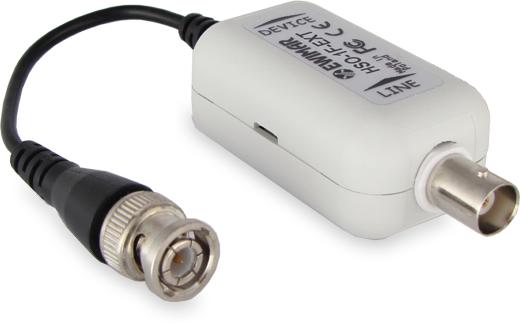 Separator galwaniczny do AHD, HD-CVI, HD-TVI z zabezpieczeniem EWIMAR HSO-1F-EXT