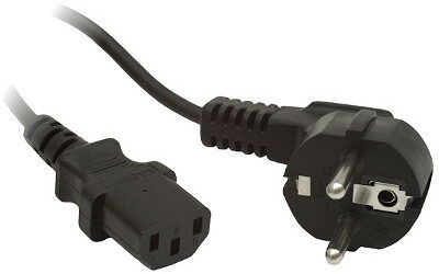 KABEL ZASILAJĄCY CEE 7/7 IEC 320 C13 1.8M WTYCZKA KĄTOWA Lanberg