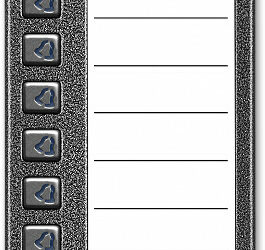 ACO CDN-10NP ST Podświetlany panel listy lokatorów z 10 przyciskami