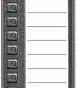 ACO CDN-10NP ST Podświetlany panel listy lokatorów z 10 przyciskami
