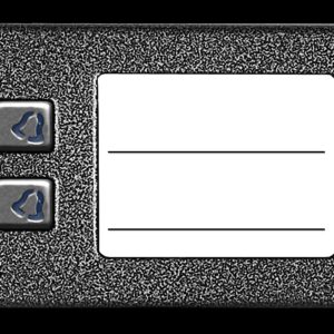 ACO CDN-2NP GR Podświetlany panel listy lokatorów z 2 przyciskami