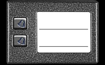 ACO CDN-2NP GR Podświetlany panel listy lokatorów z 2 przyciskami