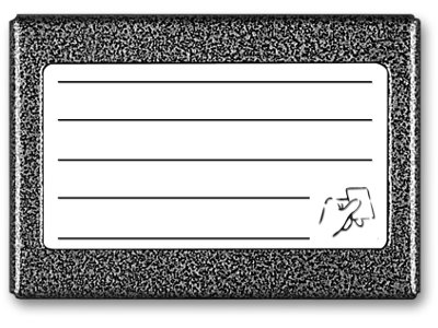 ACO CDN-5NACC GR listy lokatorów (ok. 5 wpisów) z wbudowanym czytnikiem breloków zbliżeniowych