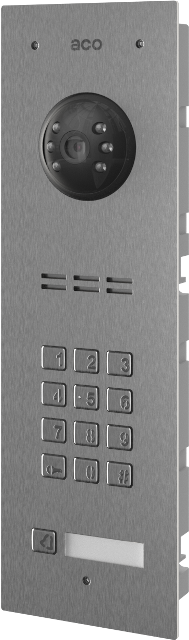 ACO FAM-PV-1NPZSACC Panel cyfrowy Familio PV z 1 przyciskiem, zamek szyfr. podtynkowy