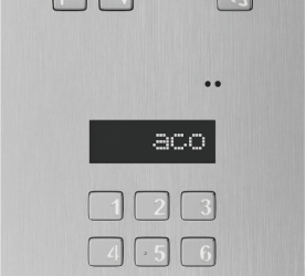 ACO INSPIRO PMR 2+ Centrala Master 1020 lokali LCD, stal nierdzewna; niepełnosprawni