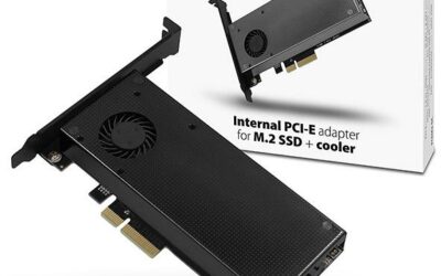 Adapter Axagon PCEM2-DC PCI-E x4 na M.2 NVMe z chłodzeniem
