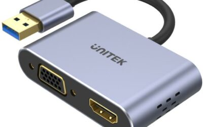 Unitek V1304A adapter USB na HDMI VGA przejściówka