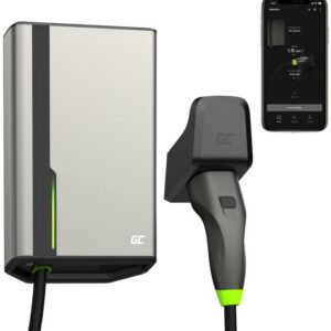 ŁADOWARKA EV Wallbox Green Cell HabuDen EVGC021A2250 22kW TYPE 2 5M GC App BT Wi-Fi
