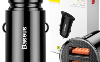 ŁADOWARKA SAMOCHODOWA Baseus Circular CCALL-YD01 30W 5A 2x USB-A QC 3.0