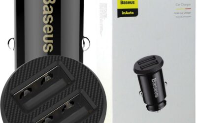 ŁADOWARKA SAMOCHODOWA Baseus Grain CCALL-ML01 15.5W 3.1A 2x USB-A