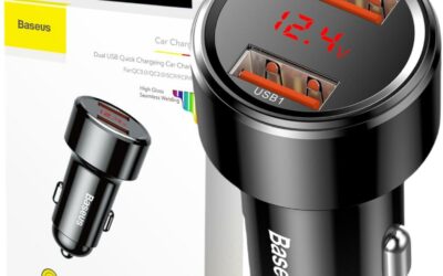 ŁADOWARKA SAMOCHODOWA Baseus Magic CCMLC20A-01 45W 6A 2x USB-A QC 3.0