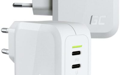 ŁADOWARKA SIECIOWA Green Cell POWERGAN 65W 2xUSB-C 1xUSB-A CHARGC08W