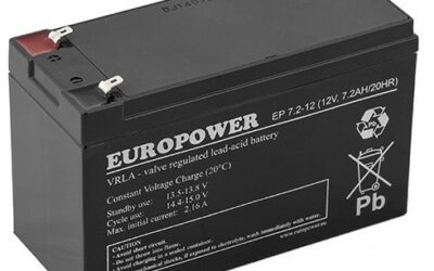 Akumulator AGM EUROPOWER serii EP 12V 7,2Ah (Żywotność 6-9 lat)