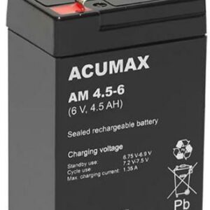 Akumulator AGM ACUMAX serii AM 6V 4,5Ah