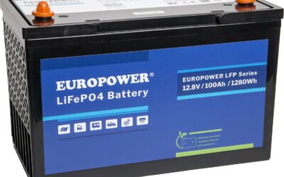 Akumulator LiFePO4 EUROPOWER serii LFP 12,8V 100Ah Bluetooth (Żywotność ~2000 cykli)