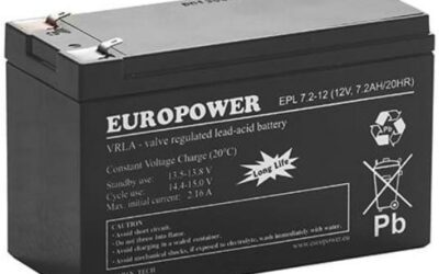 Akumulator AGM EUROPOWER serii EPL 12V 7,2Ah T1 (Żywotność 15 lat)