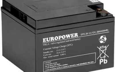 Akumulator AGM EUROPOWER serii EPS 12V 28Ah (Żywotność 8-12 lat)