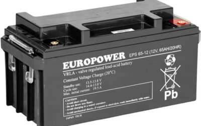 Akumulator AGM EUROPOWER serii EPS 12V 65Ah (Żywotność 8-12 lat)