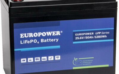 Akumulator LiFePO4 EUROPOWER serii LFP 25,6V 50Ah Bluetooth (Żywotność ~2000 cykli)