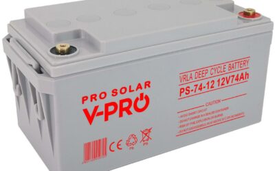 AKUMULATOR VOLT POLSKA DEEP CYCLE VPRO SOLAR 12V 74Ah VRLA BEZOBSŁUGOWY