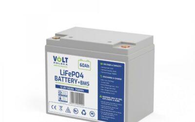 AKUMULATOR VOLT POLSKA LITOWO-ŻELAZOWO-FOSFORANOWY LiFePO4 12V 60Ah 60A