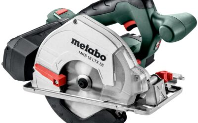 Akumulatorowa ręczna pilarka tarczowa do cięcia metalu Metabo MKS 18 LTX 58
