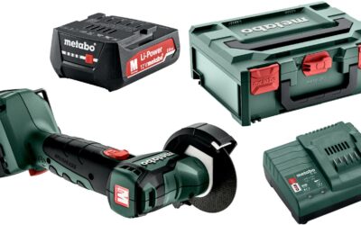 Akumulatorowa szlifierka kątowa Metabo PowerMaxx CC 12 BL 2x2Ah walizka ładowarka