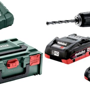 Akumulatorowa wiertarka udarowa Metabo SB 18 L BL 2x4Ah walizka ładowarka