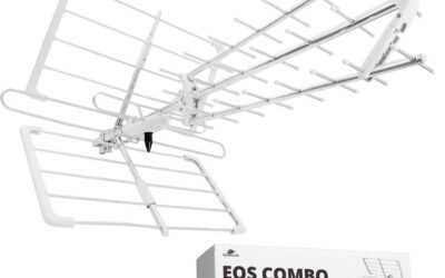 Antena kierunkowa DVB-T2 Spacetronik EOS PRO Combo UHF+VHF LTE 5G (biała)