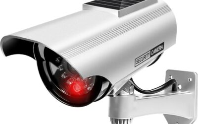 Atrapa kamery tubowej solarna biała AT-1SB-W