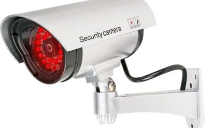 Atrapa kamery tubowej srebrna 30LED AT-2B-S