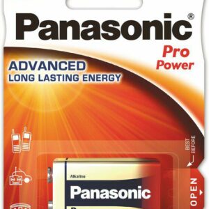 Bateria 6LR61 PANASONIC 9V Alcaline PRO (blister 1 szt.)