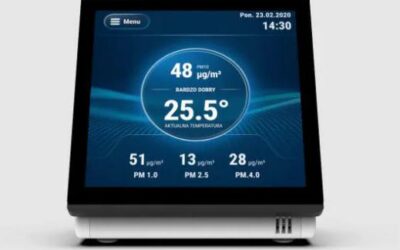 Bezprzewodowy bezprzewodowy czujnik stężenia cząstek stałych biały CJP-01 Tech Sterowniki