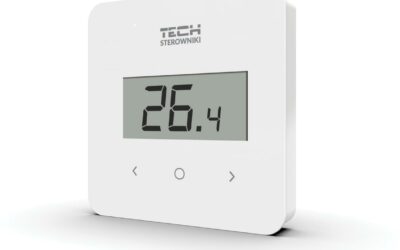 Bezprzewodowy regulator pokojowy biały R-8B PLUS Tech Sterowniki