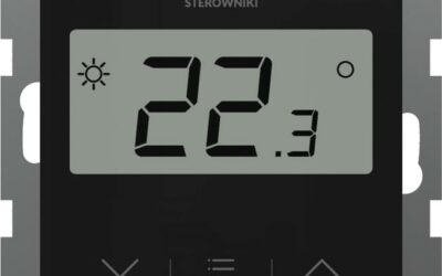 Bezprzewodowy regulator pokojowy czarny F-8Z Tech Sterowniki