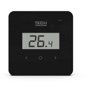 Bezprzewodowy regulator pokojowy czarny R-8B PLUS Tech Sterowniki