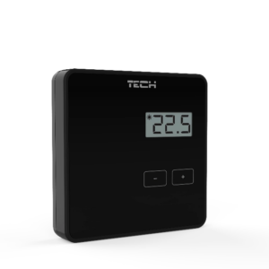 Bezprzewodowy regulator pokojowy czarny R-8B Tech Sterowniki