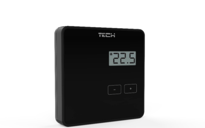 Bezprzewodowy regulator pokojowy czarny R-8B Tech Sterowniki